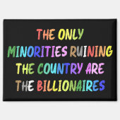 億万長者が国の冷蔵庫用マグネットを台無しにする マグネット (正面)