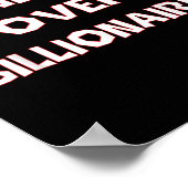 億万長者に対する給付 ポスター (角)