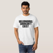 億万長者にTシャツが無い Tシャツ (正面フル)