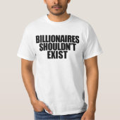 億万長者にTシャツが無い Tシャツ (正面)