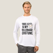 億万長者の幽霊の面白いハロウィンコスチューム トライブレンドTシャツ (正面全体)