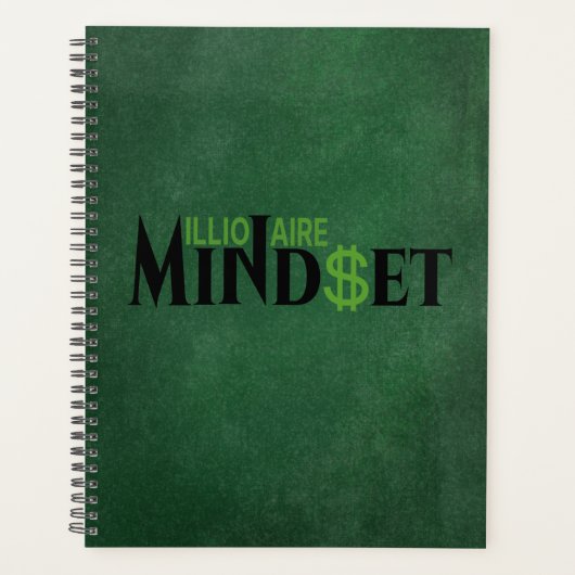 「億万長者の手で富の可能性を解き明かそう プランナー手帳 (正面)