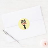 億万長者の抗議をめぐる労働者 ラウンドシール (封筒)