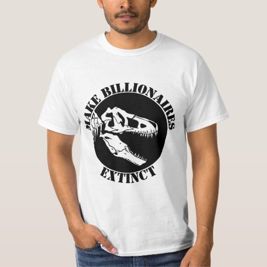 億万長者を絶滅させる Tシャツ (正面)