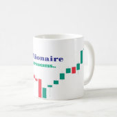 億万長者トレーダーのセラミックマグカップ、在庫 コーヒーマグカップ (正面右)