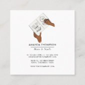 億万長者マインドセットインテリアデザイナー スクエア名刺 (裏面)