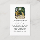 億万長者マインドセットボスバーベインテリアデザイナー 名刺 (裏面)