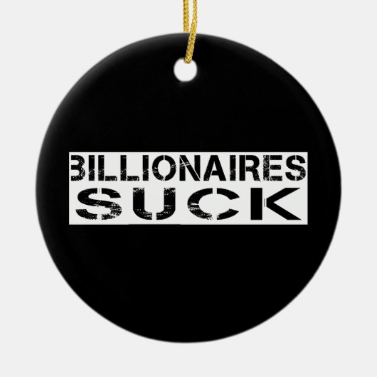  – 億万長者吸 セラミックオーナメント (正面)