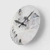 儒教教室（ソダン）(カラープリント) ラウンド壁時計 (傾斜)
