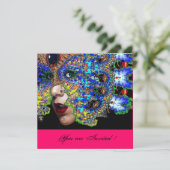 儚いハロウィンマスカレードボール,フクシアブラック 招待状 (スタンド正面)