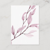 儚いピンクのウェディングホテル詳細宿泊施設 エンクロージャーカード (裏面)