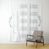 儚いユーカリのウェディング席次表/テーブルプラン タペストリー (インサイチュ)