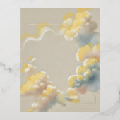 儚い至福 箔招待状ポストカード (正面)