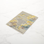 儚い至福 箔招待状ポストカード (回転した状態)