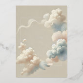 儚い至福 箔招待状 (裏面)