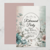 儚い花弁とソフトな静けさの花 招待状 (正面/裏面)