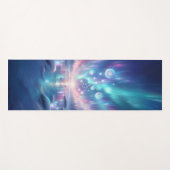 儚きオーロラの氷の儀式ファンタジー ヨガマット (正面(横))