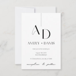 「儚き調和」のウェディング・インビテーション セーブザデート