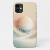 儚くソフトな日の出の波の美観 - ミニマリスト Case-Mate iPhoneケース (裏面)