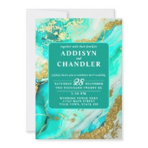 「儚く優雅なターコイズのジオードにインスパイアされたウェディング」