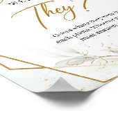 儚げな緑と金の額縁 どこに彼らはいたのだろう ポスター (角)