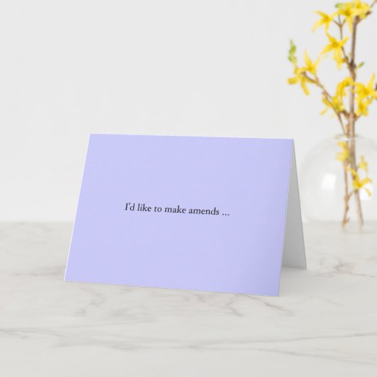 償い カード (黄色い花)