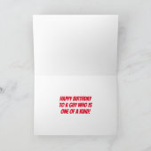 優おもしろいれたラボ誕生日の1つ カード (内部)