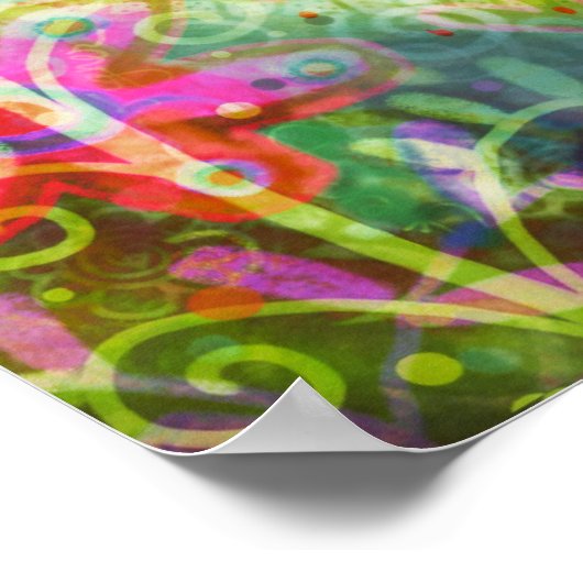 優かわいらししい引用文フローラインスピレーション ポスター (角)