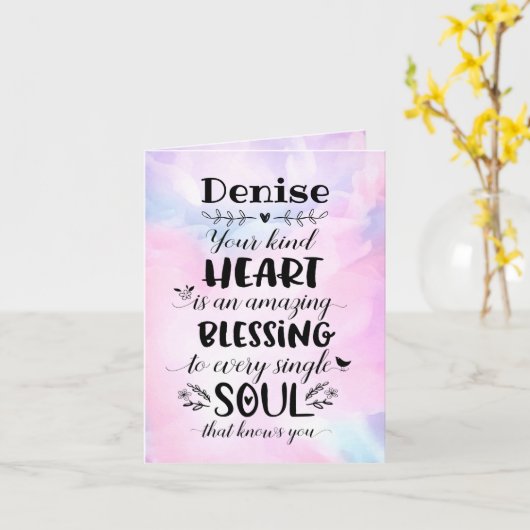 優しいあなたの心は祝福のカード カード (黄色い花)