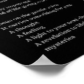 優しいささやき勇気付けられる詩のポスターのウォールアート ポスター (角)