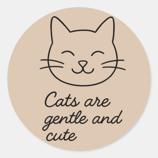 優しいひげ ラウンドシール (正面)