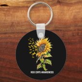 優しいひまわりRSD CRPS認識度 キーホルダー (正面)