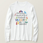 優しいやる気を起こさせるうさぎ引用文アッシュロング Tシャツ (デザイン正面)