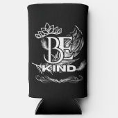 優しいやる気を起こさせるタイポグラフィ | フェザーとフローラ スリム缶クーラー (正面)