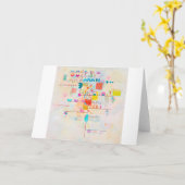 優しいアクセント、ワシリーKandinsky カード (黄色い花)