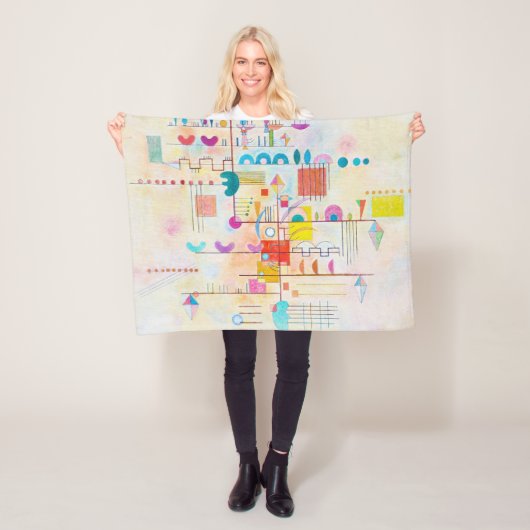 優しいアクセント、ワシリーKandinsky フリースブランケット (インサイチュ)