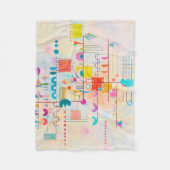 優しいアクセント、ワシリーKandinsky フリースブランケット (正面)