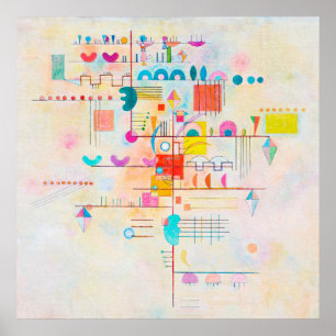 優しいアクセント、ワシリーKandinsky ポスター