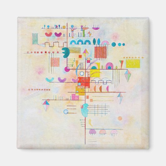 優しいアクセント、ワシリーKandinsky マグネット (正面)