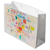 優しいアクセント、ワシリーKandinsky ラージペーパーバッグ (裏面アングル)