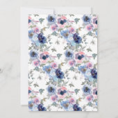 優しいウェディングセット バジルグリーン 招待状 (裏面)