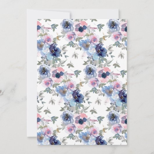 優しいウェディングセット バジルグリーン 招待状 (裏面)