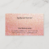 優しいエレガントバラ金ゴールド爪、 ネイル光沢 ロイヤリティカード (裏面)