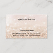 優しいエレガントバラ金ゴールド爪、 ネイル光沢 ロイヤリティカード (裏面)