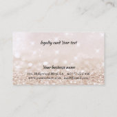 優しいエレガントバラ金ゴールド爪、 ネイル光沢 ロイヤリティカード (裏面)