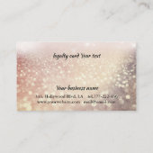 優しいエレガントバラ金ゴールド爪、 ネイル光沢 ロイヤリティカード (裏面)