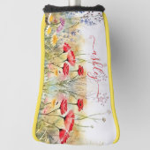 優しいエレガント野草名前をカスタムする ゴルフヘッドカバー (回転90)