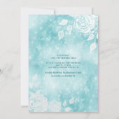 優しいエレガント《写真》ぼけ味白いバラsweet sixteen 招待状 (裏面)