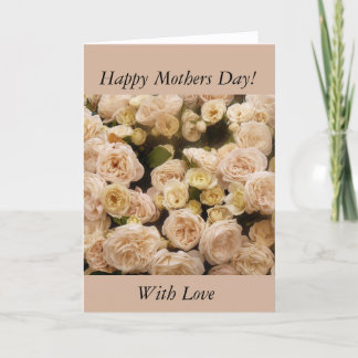 優しいクリームバラ カード