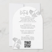 優しいシンプルエンボス吟子は全部で一つ 招待状 (裏面)